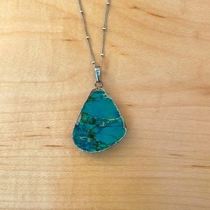 Turquoise stone necklace